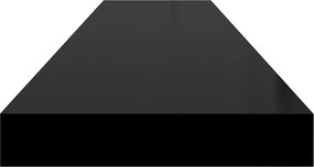 vidaXL Ράφι Τοίχου Μαύρο 120x23,5x3,8 εκ. MDF