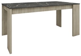 PETRA ΤΡΑΠΕΖΙ ΠΕΤΡΑ SONOMA ΣΚΟΥΡΟ 170x90xH76cm - Μελαμίνη - 02-0371