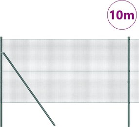 vidaXL Στύλος Περιφράξεων Πράσινο 10 x 1,4 μ (16 x 16 mm δικτύωμα)