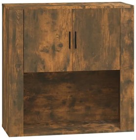 vidaXL Ντουλάπι Τοίχου Καπνιστή Δρυς 80x33x80 εκ. Επεξεργασμένο Ξύλο