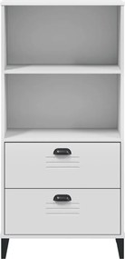 vidaXL Βιβλιοθήκη VIKEN Λευκή 60x35x123 εκ. από Επεξεργασμένο Ξύλο