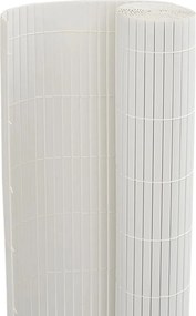 vidaXL Φράχτης Κήπου Διπλής Όψης Λευκός 1,8x5 μ. PVC
