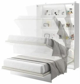 Κρεβάτι - ντουλάπα Concept Pro Lenart AH103, Μονόκλινο, Γκρι, 120x200, Πλαστικοποιημένη μοριοσανίδα, Τάβλες για Κρεβάτι, 131x228x217cm | Epipla1.gr