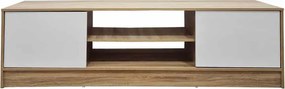 Έπιπλο τηλεόρασης Sasa sonoma-λευκό 150x35x41.5εκ