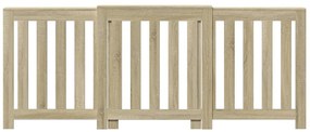 vidaXL Κάλυμμα Καλοριφέρ Sonoma Δρυς 205x21,5x83,5εκ. Επεξ. Ξύλο