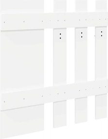 vidaXL Τοίχου Κρεμάστρα Επιτοίχιο Λευκό 100 x 10 x 100 εκ.