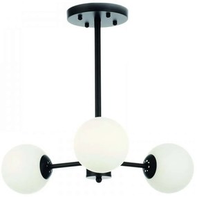 Φωτιστικό Οροφής 5315-3 45x75cm 3xG9 Black-White Inlight Metal, Glass