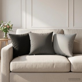 vidaXL Κάλυμμα Μαξιλαριού 2 pcs HEERLEN Γκρι 40 x 40 cm Πολυεστέρας