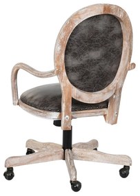 Καρέκλα Τραπεζαρίας DKD Home Decor Μαύρο Σκούρο καφέ 52 x 50 x 88 cm