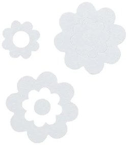 Αντιολισθητικά Μπάνιου Σετ 7τμχ PVC Foam Bathflower 13,5εκ. White Sealskin 311000210
