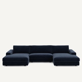 Καναπές 5 θέσεων από βελούδινο chenille, Skander