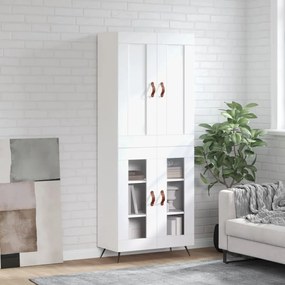 vidaXL Ντουλάπι Λευκό 69,5x34x180 εκ. από Επεξεργασμένο Ξύλο