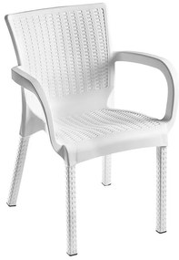 Καρέκλα - Πολυθρόνα Festive PP λευκό 60x60x82 εκ.