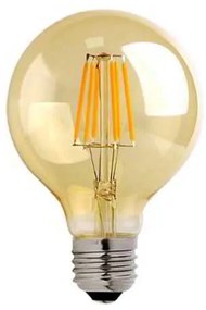 Λαμπτήρας LED G80 Bulb pakoworld 4W E27 3000K 200-220V amber
