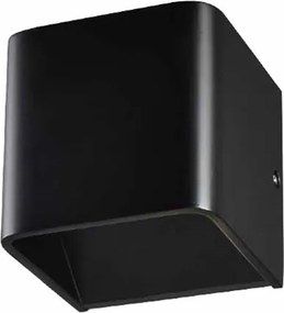 Απλίκα Τοίχου LED Aca Nephele L35037BK Black Matt