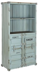 Ράφια Home ESPRIT Τυρκουάζ Sky μπλε Μέταλλο Ξύλο MDF 87 x 44 x 168,5 cm