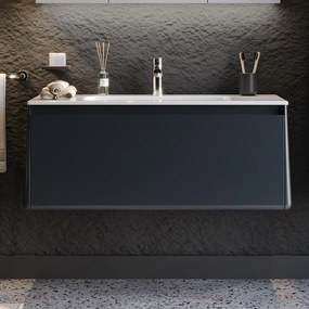 Bathroom bench with washbasin BELLA 100 Anthracite 101x46.5x46 cm 101x46.5x46 εκ.