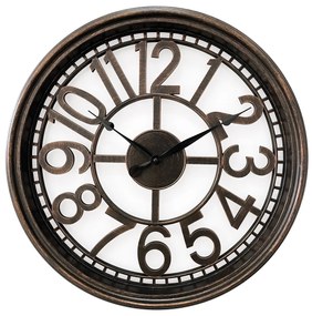 Ρολόι Τοίχου ArteLibre Καφέ Πλαστικό Φ50.7x5.2cm