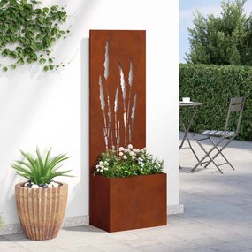 vidaXL Οθόνη Ιδιωτικότητας Κήπου Σκ rusty 50 x 32 x 150 εκ
