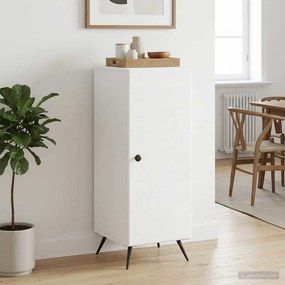vidaXL Πλαϊνό γραφείο Λευκό 33 x 34,5 x 90 εκ Επεξεργασμένο Ξύλο