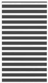 Ζέβρα τυφλή Μαύρο Πλάτος υφάσματος 125,9 εκ. Πολυεστέρας