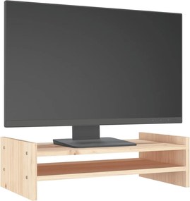 vidaXL Βάση Οθόνης 50 x 27 x 15 εκ. από Μασίφ Ξύλο Πεύκου