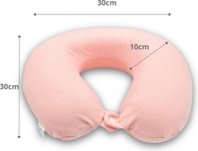 Μαξιλαράκι Ταξιδίου Memory Foam Σχήμα Πέταλο - Ροζ