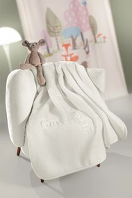 Κουβέρτα Soft Velvet Κούνιας 110x140εκ. Logo Ivory Guy Laroche