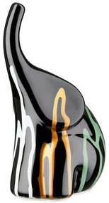 Figure Elephant Ceramic Black 12X8X19Cm 12X8X19Cm