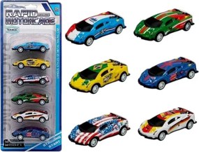 Σετ μεταλλικά αυτοκινητάκια - Pull Back - 6pcs - 562-78 - 917342