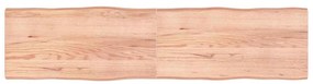 vidaXL Επιφ Τραπεζιού Αν Καφέ 200x50x(2-6)εκ.Ακατέργ. Μασίφ Ξύλο Δρυός
