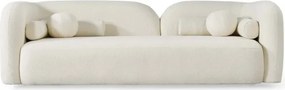 Stewehome Μοντέρνος Καναπές 3 Θέσεων λευκό 235x95x80 cm