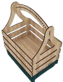 Intra NEST DELUXE – Πολυχρηστικό Ξύλινο Κουτί Οργάνωσης με Καπάκι - Εσωτερικά Διαχωριστικά55x12x8 cm Box52-00847