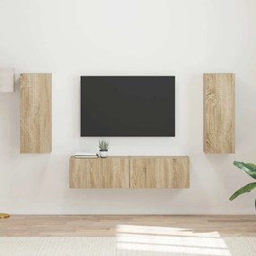 vidaXL Σετ επίπλου τηλεόρασης 2 pcs Δρύς Sonoma Επεξεργασμένο ξύλο