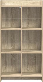 vidaXL Βιβλιοθήκη Sonoma Δρυς 59 x 30 x 111 εκ Επεξεργασμένο Ξύλο