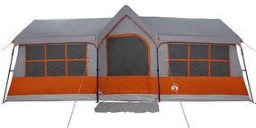 vidaXL Σκηνές Γκρι και πορτοκαλί 622 x 295 x 238 εκ. Πολυεστέρας