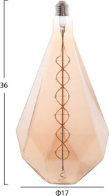ΛΑΜΠΤΗΡΑΣ LED FILAMENT 8W E27 3000K GOLD COLOR DIMMABLE HM4057