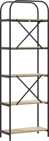 vidaXL Ράφι Βιβλίων Δρύς Sonoma 60 x 30 x 183 εκ Επεξεργασμένο ξύλο