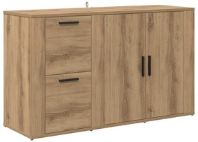 vidaXL με συρτάρι artisan δρυς 100 x 33 x 59.5 εκ Επεξεργασμένο ξύλο