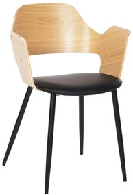 Intrahome ΚΑΡΕΚΛΑ VELP .01 ΞΥΛΟ ΣΕ ΦΥΣΙΚΟ-ΜΑΥΡΟ CASABLANCALTCASABLANCAIOKYO-ΜΑΥΡΑ ΜΕΤΑΛ. ΠΟΔΙΑ 55,5x50x79Υεκ. intraho-1636837