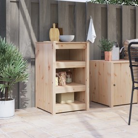 vidaXL Ντουλάπι Κουζίνας 55x55x92 cm Μασίφ Ξύλο Πεύκου