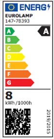 Λάμπα LED Eurolamp E27/7.2W/3000K/1521Lm 147-78393