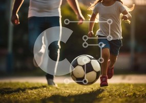 Intra Συλλεκτικό Ξύλινο Παζλ Plywood  4mm - Οικογενειακό παιχνίδι ποδοσφαίρου στο πάρκο Σε Ξύλινο Κουτί - Διαστάσεις Puzzle: 10x10 cm – 25 κομμάτια