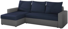 Γωνιακός καναπές Luno-Μπλε - Γκρι - 237.00Χ150.00Χ90.00cm