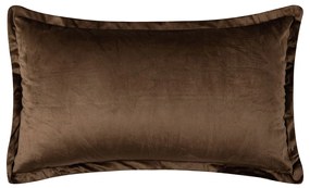 Βελουτέ Διακοσμητική Μαξιλαροθήκη (35x60) Silk Fashion A804 Σκούρο Καφέ