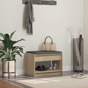 vidaXL Παγκάκι Χαλωρίου Δρύς Sonoma 63 x 38 x 45 εκ