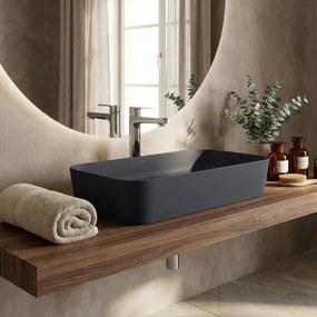 Creavit Ultra Anthracite Matt 60x40 – Επιτραπέζιος Νιπτήρας Ultra-Thin