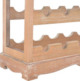 vidaXL Κάβα Κρασιών Καφέ 70 x 22,5 x 70,5 εκ. από MDF