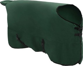 vidaXL Σαμάρι Ίππου Σκούρο πράσινο Πολυεστέρας