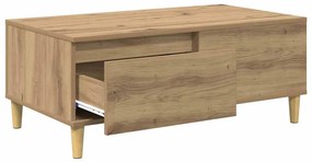 vidaXL Τραπεζάκι σαλονιού με συρτάρι Artisan Oak 90 x 50 x 35 cm